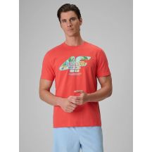 Herren-T-Shirt mit Aufdruck, regulär, Größe 4F 4FRSS26TTSHM4305-63S