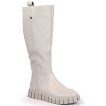 Potocki W WOL100B isolierte flache Stiefel, beige