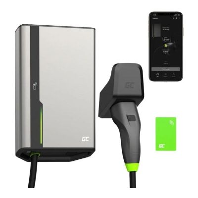 Green Cell HabuDen Wallbox 22kW 32A - 5m Kabel mit NFC