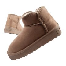 D.Franklin Damen Winter Schneestiefel Modische Fell gefütterte Braune Stiefeletten