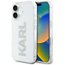 Karl Lagerfeld IML Strass Logo iPhone 16 Hülle - Transparent
