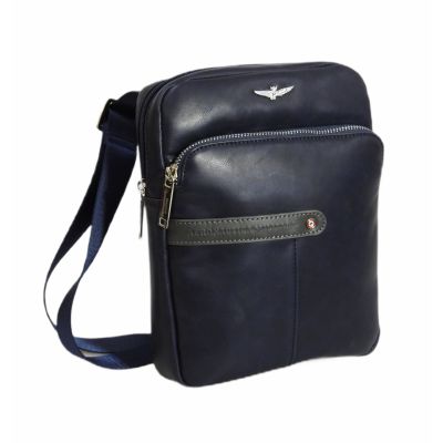2. Aeronautica Militare Fly Herren-Umhängetasche Messenger Bag Blau - AM-391