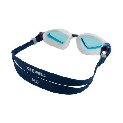 2. Crowell GS20 Flo Schwimmbrille Weiß und Blau