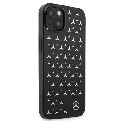 4. Mercedes Silver Stars Pattern Case für iPhone 13 mini - Schwarz