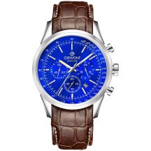 Giewont Chronograph Saphir Silber Blau Herrenuhr GW7650-A5