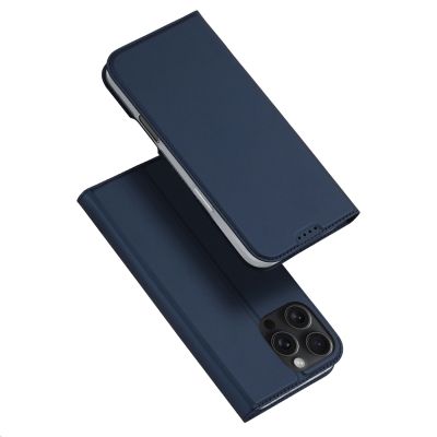 2. Dux Ducis Skin Pro Hülle für iPhone 16 Pro Max mit Klappe und Kartenfach – Blau