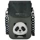 Nimmy Big Eyed Pet 2.0 Panda Handytasche - Schwarz