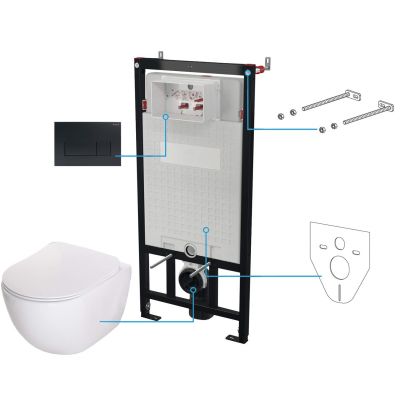 6-in-1 Unterputz-WC-Set