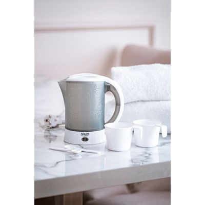 12. Adler AD 1268 Wasserkocher (600 W, 0,6 l; weiß)