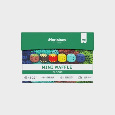 2. Marioinex Mini-Waffel-Bausteine, 302 Teile