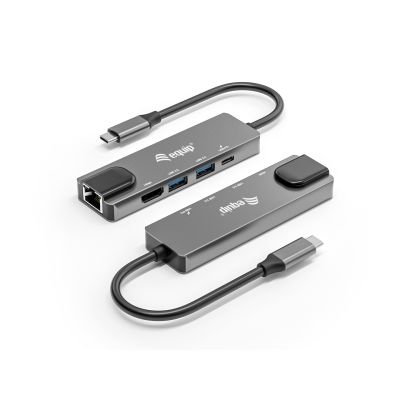 6. Equip 133489 Kabelgebundene Dockingstation USB 3.2 Gen 1 (3.1 Gen 1) Typ-C Grau