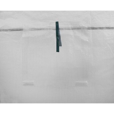 7. Gewächshaus-Gartentunnel 200x200x200CM PE-Konstruktion Weißer Stahl