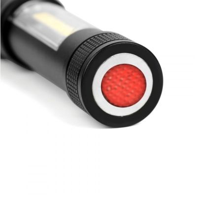 6. ESPERANZA Aluminium-Taschenlampe mit Seitenlicht COB DIONE EOT070