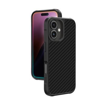AmazingThing Titan Max Case mit 1500D Aramidfasern für iPhone 16 Plus - Schwarz