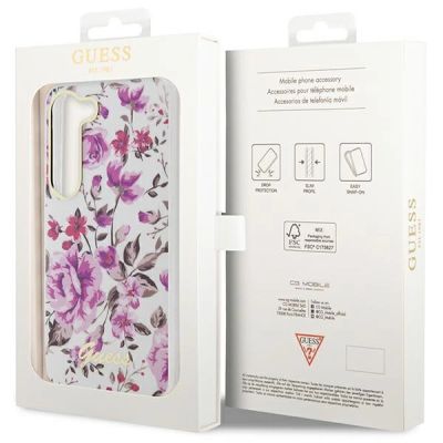 8. Guess GUHCS23SHCFWST S23 S911 weiß/weiß Hardcase Flower Collection