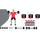 36. Faltbare Hantelstange aus Verbundmaterial, 30 kg, Pure 2 Improve