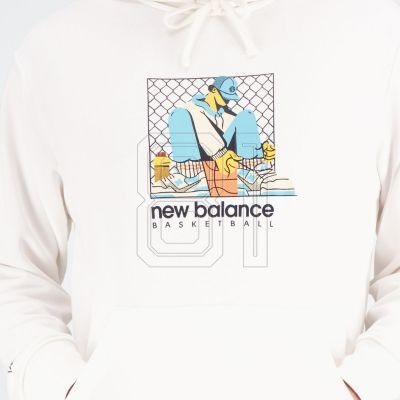 4. New Balance Hoops French Terry Hoodie M NBMT31588SST