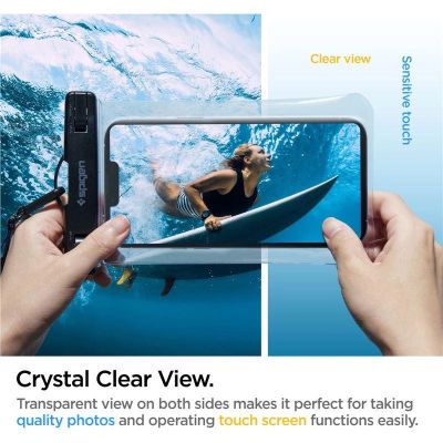 7. Spigen Spigen Aqua Shield A601 Gehäuse wasserdicht IPX8 - transparent 2 Stk.