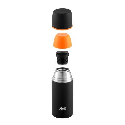 6. Esbit Vakuumflasche 1L Thermoskanne, schwarz