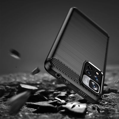 6. Carbon Case flexible Schutzhülle Xiaomi Redmi Note 11 Pro+ 5G (China) / 11 Pro 5G (China) / Mi11i HyperCharge / Poco X4 NFC schwarz
