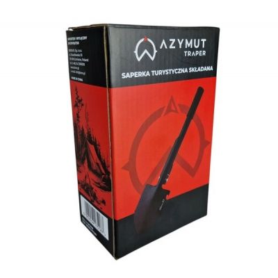 8. AZYMUT Traper multifunktionale taktische Schaufel schwarz + Hülle