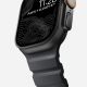5. Nomad Rocky Point Armband, schwarzes Leder, Titan