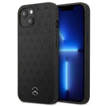 Mercedes Lederhülle mit Sternenmuster für iPhone 13 mini – Schwarz