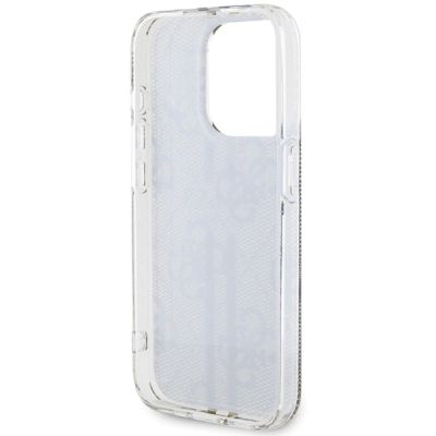 7. Guess IML 4G Gold Stripe Hülle für iPhone 15 Pro – braun