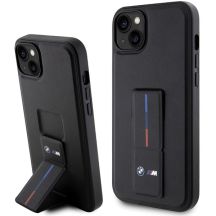 BMW Grip Stand Hot Stamp Hülle für iPhone 14 / 15 / 13 - Schwarz