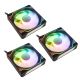 2. Kolink Umbra X 120mm ARGB Hochleistungs-PWM-Lüfter (3er-Pack) – Schwarz