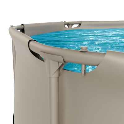 8. VIRTUFIT RUNDER POOL 305 CM MIT FILTPUMPE BEIGE