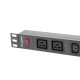 2. LANBERG RACK-STECKDOSENLEISTE 19" PDU PDU-02I1908I-0200-C20-BK (1U, 16A, 2X C19, 8X IEC C13, 2M, C20-STECKER)