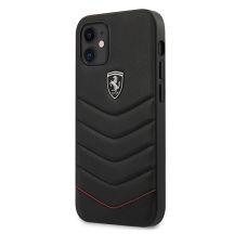 Ferrari FEHQUHCP12SBK iPhone 12 mini 5.4" schwarz/schwarz Hardcase Off Track Quilted
