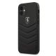 Ferrari FEHQUHCP12SBK iPhone 12 mini 5.4" schwarz/schwarz Hardcase Off Track Quilted