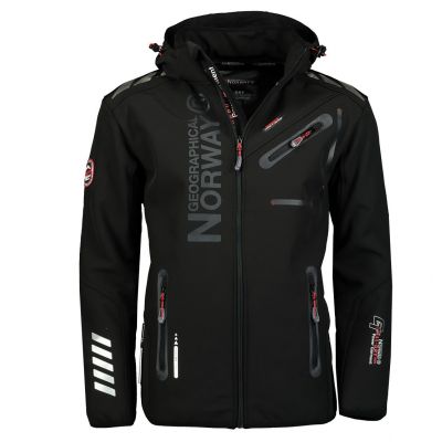 Geographical Norway Royaute Assor B Men 068 M WW1975H/GN/Black / Schwarze Softshelljacke