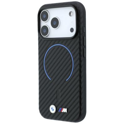 2. BMW M Carbon Printed Ring MagSafe Hülle für iPhone 17 Pro Max / 18 Pro Max – Schwarz