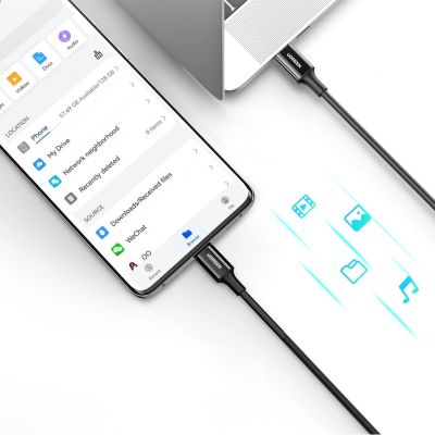 11. Ugreen Kabel USB Typ C (männlich) auf Typ C (männlich) Kabel 1m weiß (US300)