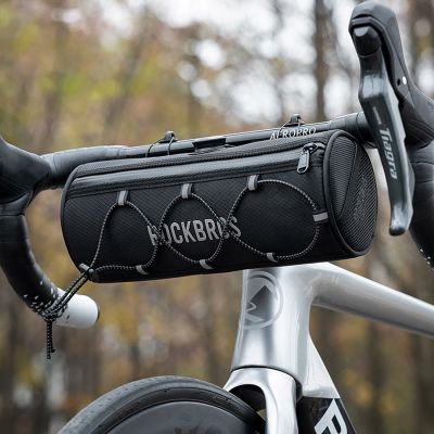 4. Rockbros TL002 ROAD TO SKY 1,5L Lenkertasche, wasserdicht - Schwarz