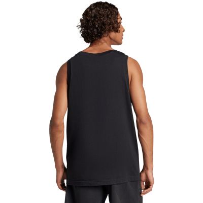 3. adidas Essentials Tanktop für Herren mit kleinem Logo, Schwarz, JE8986