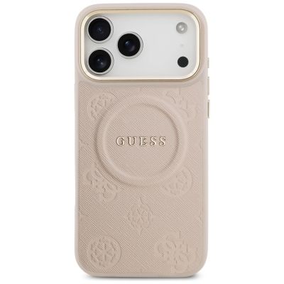 3. Guess Peony Hot Stamp MagSafe Case für iPhone 17 Pro Max - Pink