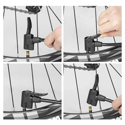 6. Rockbros 4522L Ultraleichte Fahrrad-Fußpumpe – Schwarz