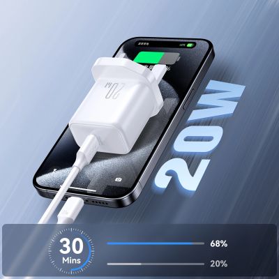 2. Joyroom JR-TCF20 PD 20W Wandladegerät (UK-Stecker) – Weiß