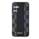 3. DKNY Leather Checkered Mono Pattern MagSafe-Hülle für Samsung Galaxy S24+ – Schwarz