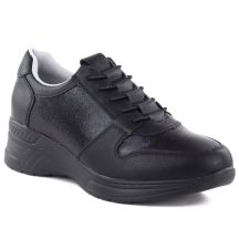Klassische schwarze Damen-Sportschuhe M.Daszyński MR24129