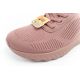 6. Skechers Bobs Squad-Chaos bequeme Damen SLIP-INS Sportschuhe rosa