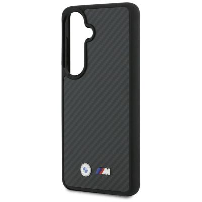 6. BMW M Kevlar Logo MagSafe Hülle für Samsung Galaxy S26 - Schwarz