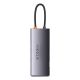 11. Baseus Metal Gleam Series HUB 7-in-1 Dockingstation USB Typ C - 1 x HDMI / 1 x VGA / 3 x USB 3.2 Gen. 1 / 1 x Power Delivery / 1 x RJ-45 Ethernet grau (WKWG040013)