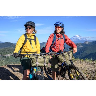 8. MSR Hubba Hubba Bikepack 1-Personen-Dreieckszelt, grün, rot, weiß
