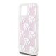 6. DKNY Liquid Glitter Multilogo Hülle für iPhone 15 / 14 / 13 – Rosa