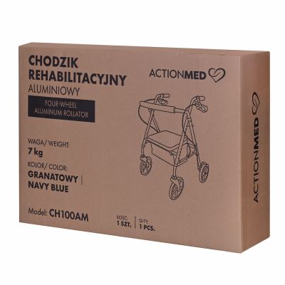 24. Reha-Rollator aus Aluminium